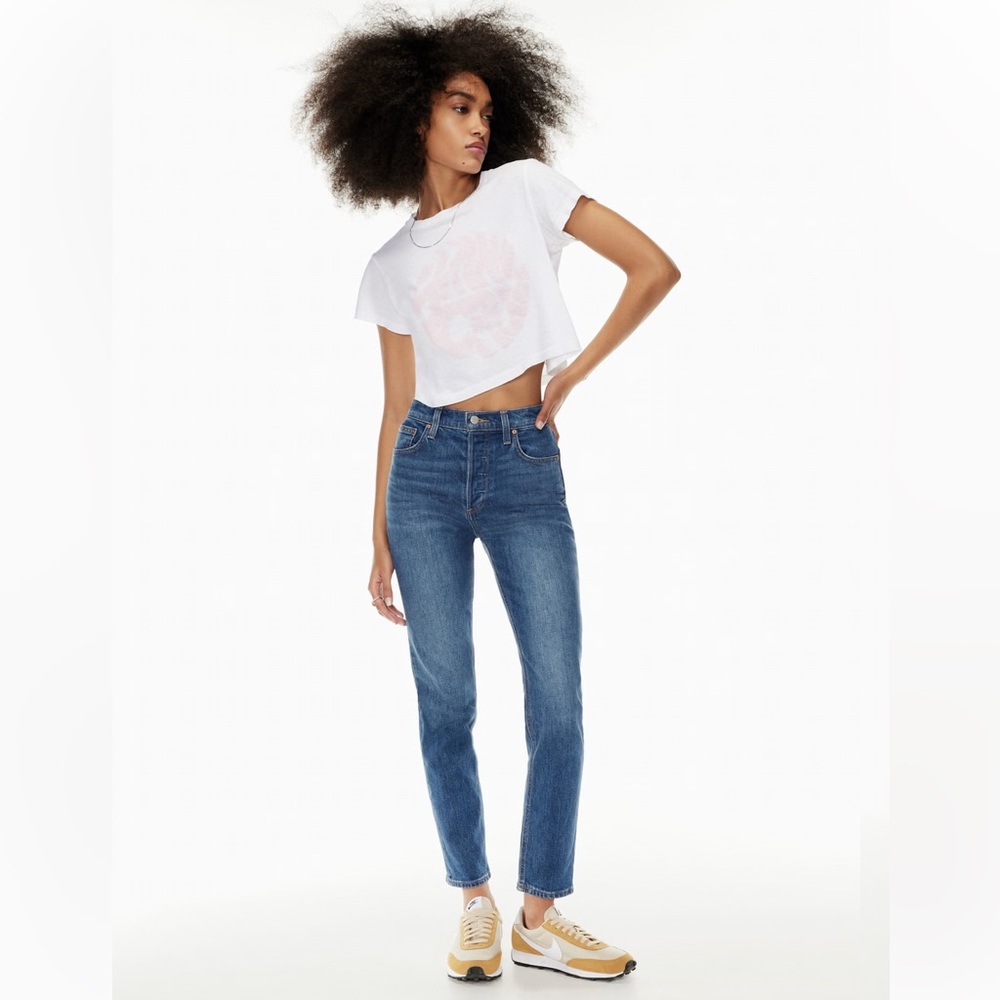 DENIM FORUM ARITZIA The Yoko High Rise Slim 28L Denim Jeans Women’s Size 28”